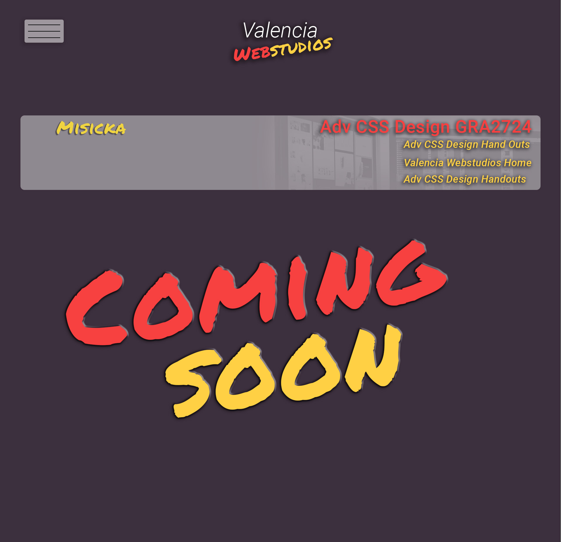 Valenica Webstudio Submission Landing Page