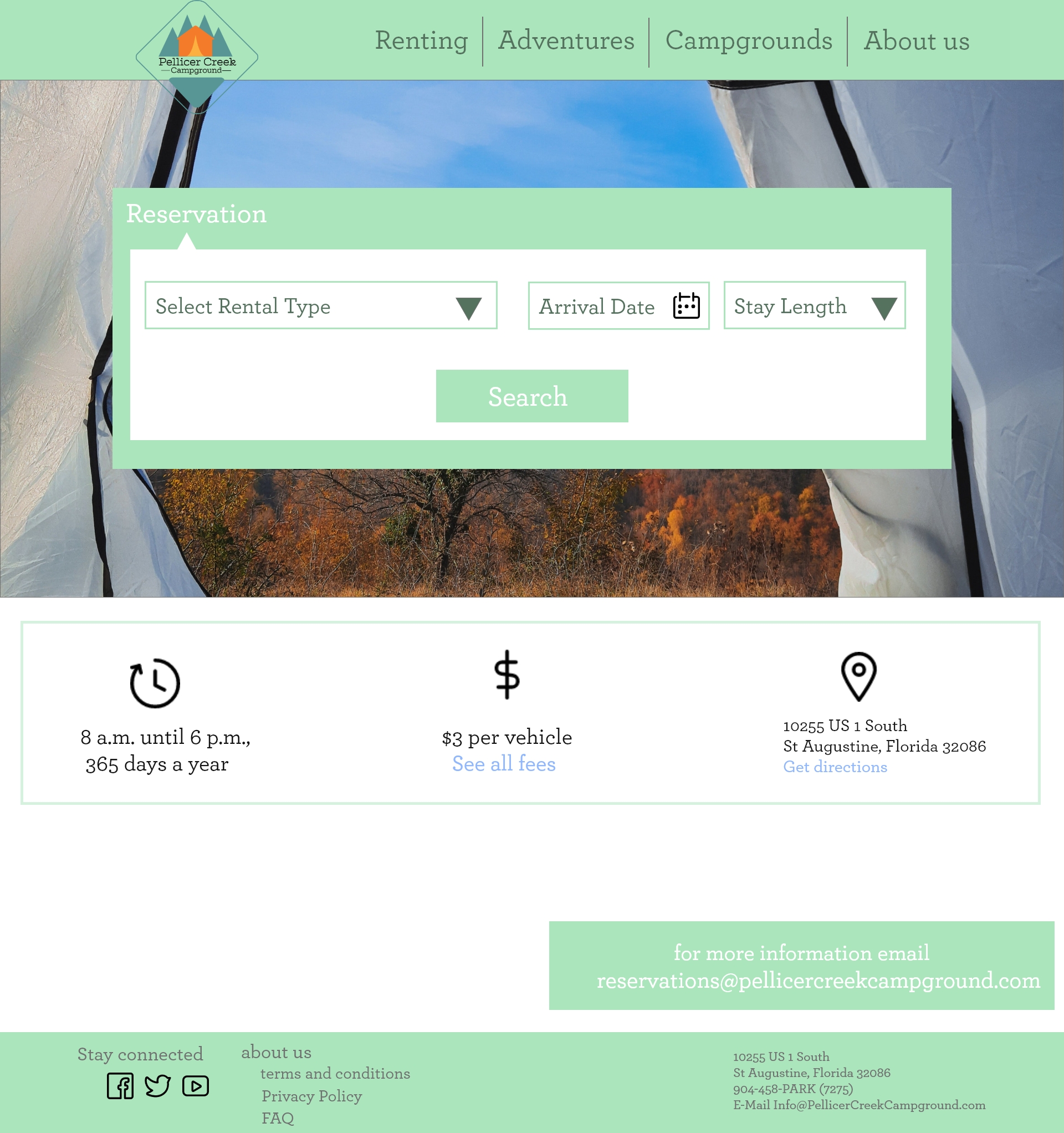 Renting Page