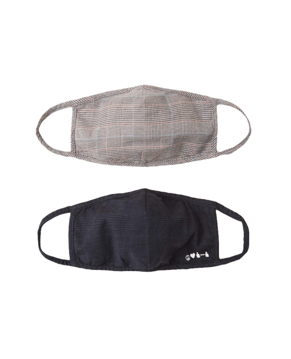 Two cloth face masks