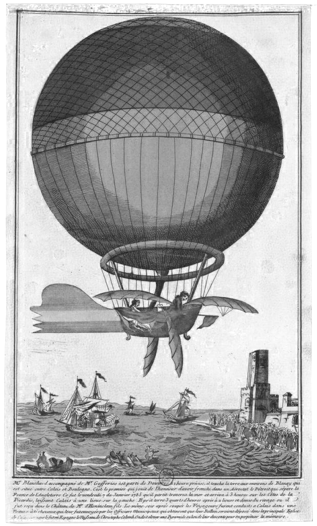 balloon over English channel