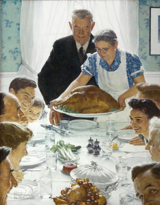 Freedom from Want painting by Norman Rockwell