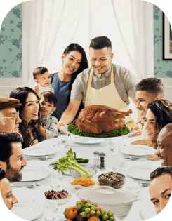 Re-imagined photography art of Norman Rockwell's Freedom of Want
